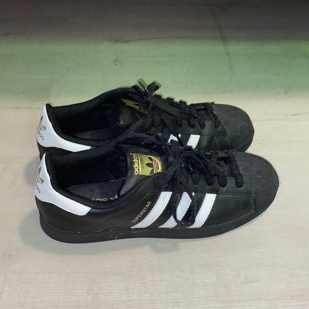 Adidas superstar foundation black/white/gold